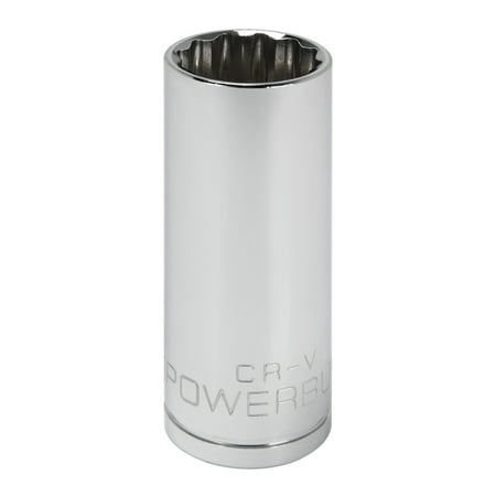 

Powerbuilt 3/8 in. Drive x 3/4 in. 12 Point SAE Deep Socket - 940050
