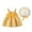 Yellow, variant on Glisme Girls Dresses Baby Kids Sleeveless Bow Plaid Print Dress Hat Set Outfit Light Pink Sundress Size 3-4 Years