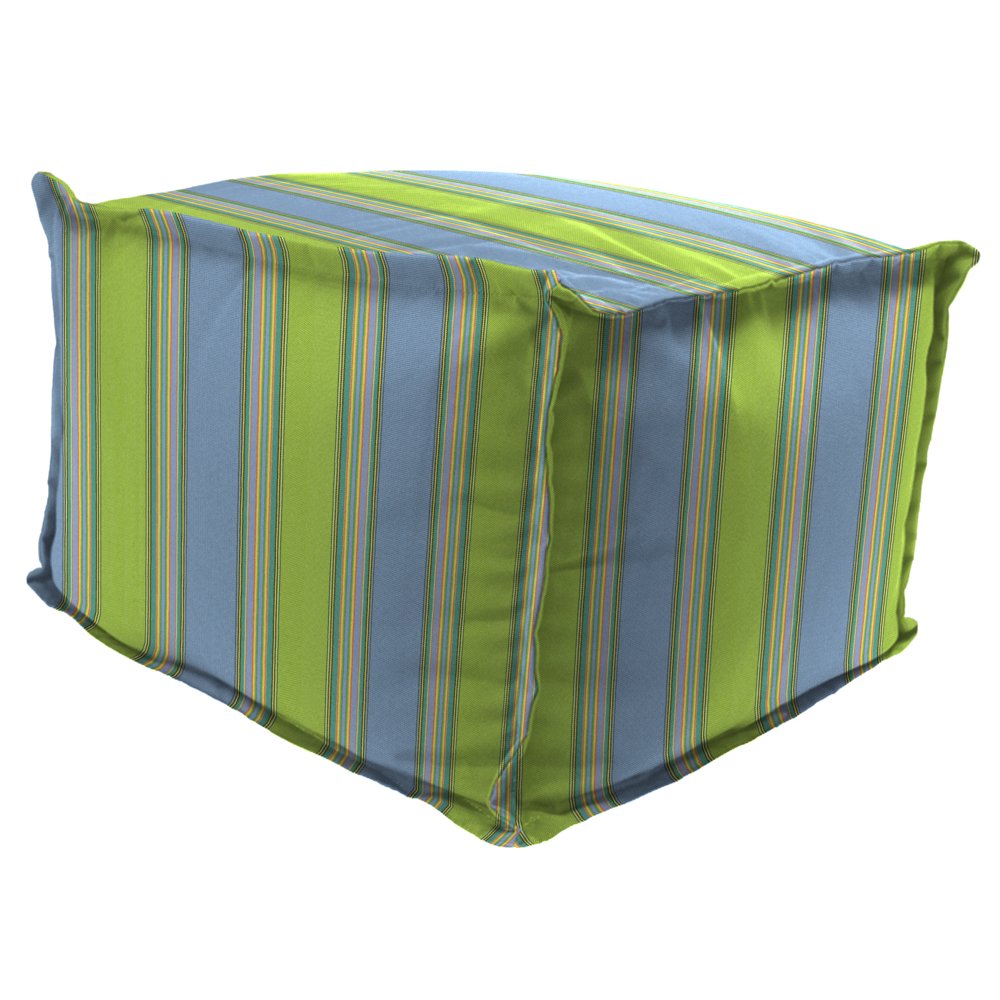 Sunbrella 25" x 23" x 17" Outdoor Square Pouf Ottoman