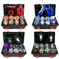 thumbnail image 1 of Ensemble de 8 Pcs Lanceur de Gyroscope Portable Boîte de Rangement Garçons Jouet Cadeau de Noël Noir, 1 of 6