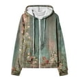 thumbnail image 3 of Dezsed Oversized Zip Up Hoodie for Women Casual Loose Drawstring Long Sleeve Fleece Hooded Sweatshirts Plus Size Hoodies Green XXL on Clearance, 3 of 3