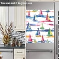 thumbnail image 3 of Yayeee Magnetic Dishwasher Cover for The Front Decoration Home Kitchen Machine Sticker Protector, Hand Drawn Sailboats, 3 of 6