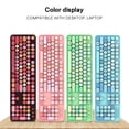 thumbnail image 4 of Teclado de juego USB inalámbrico Color mezclado tecla redonda Panel de plástico teclado de teléfono móvil tapa de llave desmontable teclado Juegos de teclado y mouse para computadora Numero 3, 4 of 6