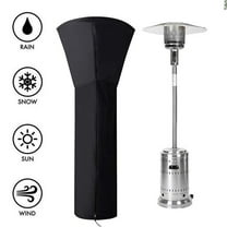 Full Length Patio Standup Outdoor Round Heater Covers Waterproof with Zipper/ Garden Heater Cover 228X106X70Cm