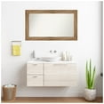 thumbnail image 3 of Amanti Art Custom Wall and Bathroom Mirror (25.5 x 43.5 in.), Owl Brown Frame, 3 of 7