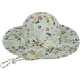 thumbnail image 4 of CoCopeaunts Baby Bucket Hat for Girls Bow Decorate Summer UV Protection Outdoor Headwear Basin Hat for Boy with Chin Strap, 4 of 8