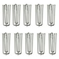 thumbnail image 2 of Stainless Steel Drapery Hook and Pin for Pleated Drapes,Heavy Duty 4 Prongs Pinch Pleat Clips Traverse Pleater 4 End Curtain Hangers for Window Door Bathroom Curtain, 10 Pcs, 2.76Inches, 2 of 8