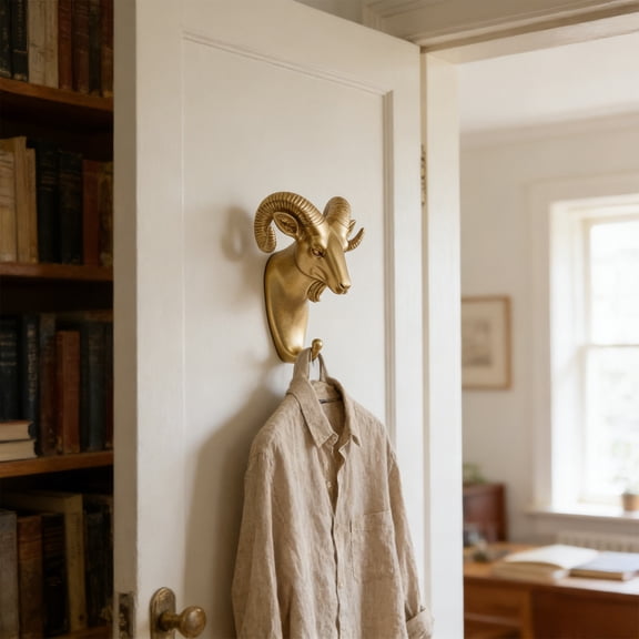 Animal Wall Hook, Decorative Coat Hanger Mount, Sculpture Wall Hook for Living Room, Home Office Decor, Bedroom, Entryway, Bathroom, Kitchen, Jewelry Organizer, Key Holder, Modern Home Decorations