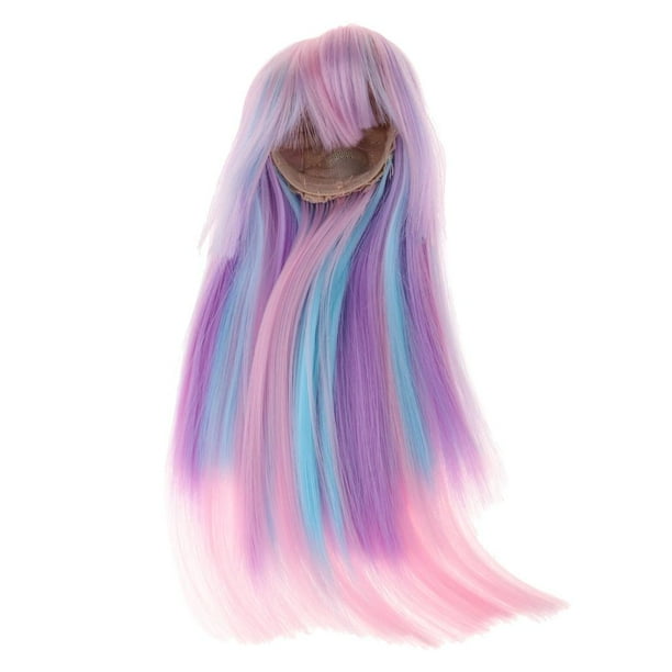 Peluca rizada de pelo ñeca de 16 pulgadas 1/4 Dolls Suministros de bricoje Zulema Peluca de pelo de muñeca de 40 cm