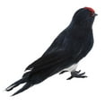 thumbnail image 3 of 1X Golondrina Artificial Pájaro con Plumas Adorno de Animales Juguete Decoración de Jardín, 3 of 9