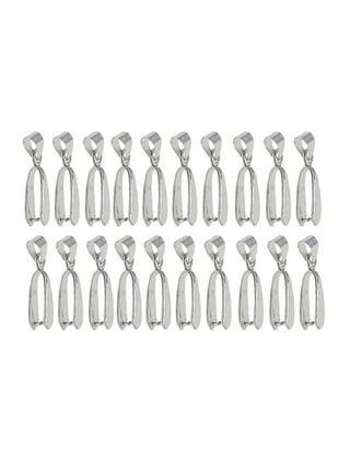 20pcs Necklace Pendants Connection Buckles Pendants Clasp Clips Pinch Bails  for Jewelry Making 