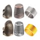 thumbnail image 1 of Protector Finr de dedal de costura de 6 piezas, Protector Finr de Metal ajustable para coser Embroi, 1 of 4
