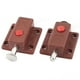 thumbnail image 1 of Cerraduras automáticas de botón pulsador de plástico con resorte para puertas y ventanas, 2 piezas, 1 of 2