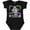 AB-Black, variant on Miami Beach Florida Cute Swimming Manatee Boys or Girls Baby Bodysuit
