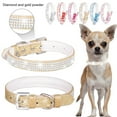 thumbnail image 3 of DOPI Pet Collar Soft Texture Decorative Adjustable Dogs Inlaid Rhinestone Collar Pet Supplies, 3 of 8