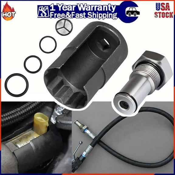 6.0 IPR Valve Socket Kit & HPOP Air Test Fitting Tool FIT Ford 6.0L Powerstroke