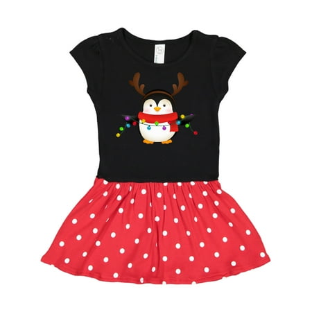 

Inktastic Penguin Xmas Gift Toddler Girl Dress