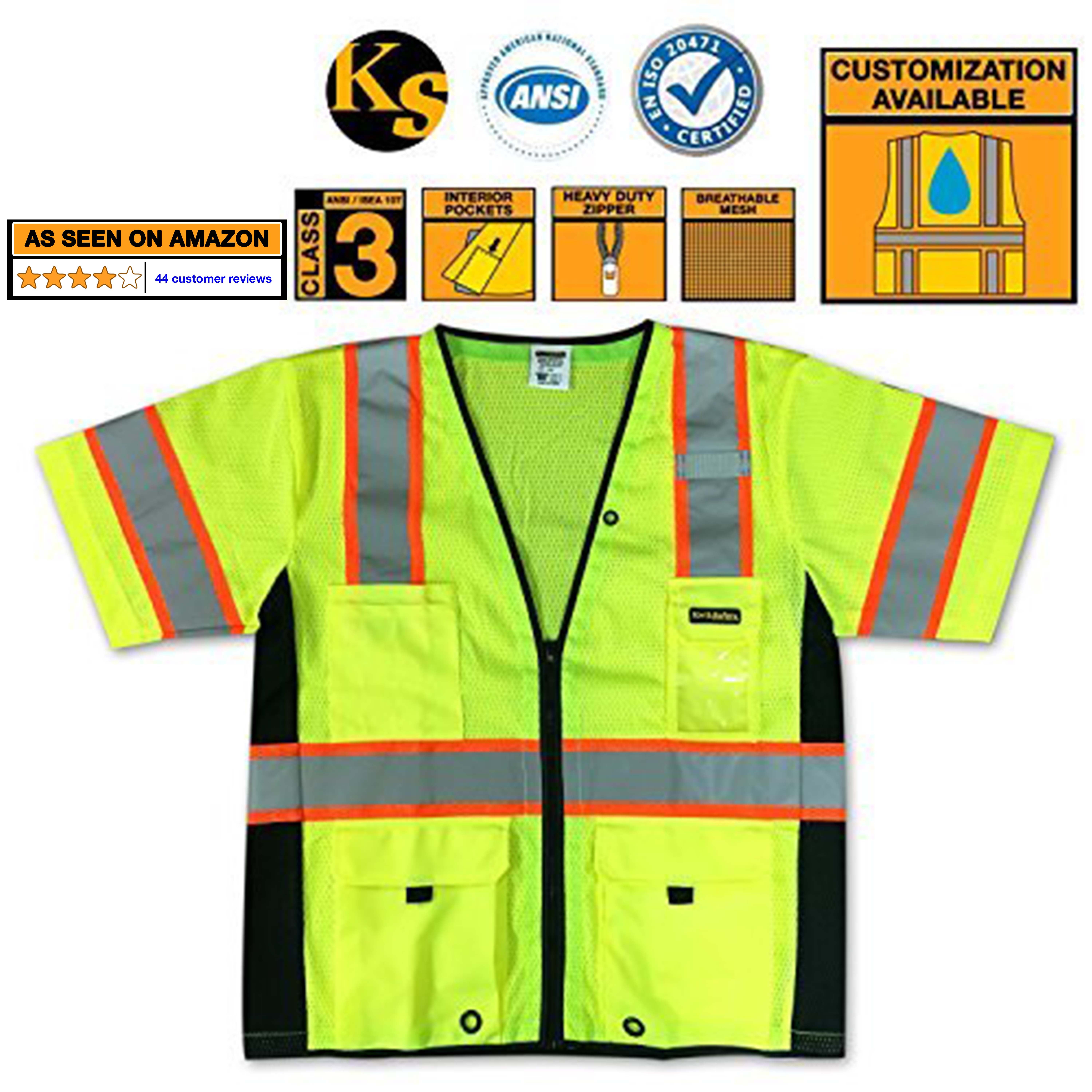 KwikSafety CHIEF ANSI Class 3 iPocket Safety Vest S/M / Yellow