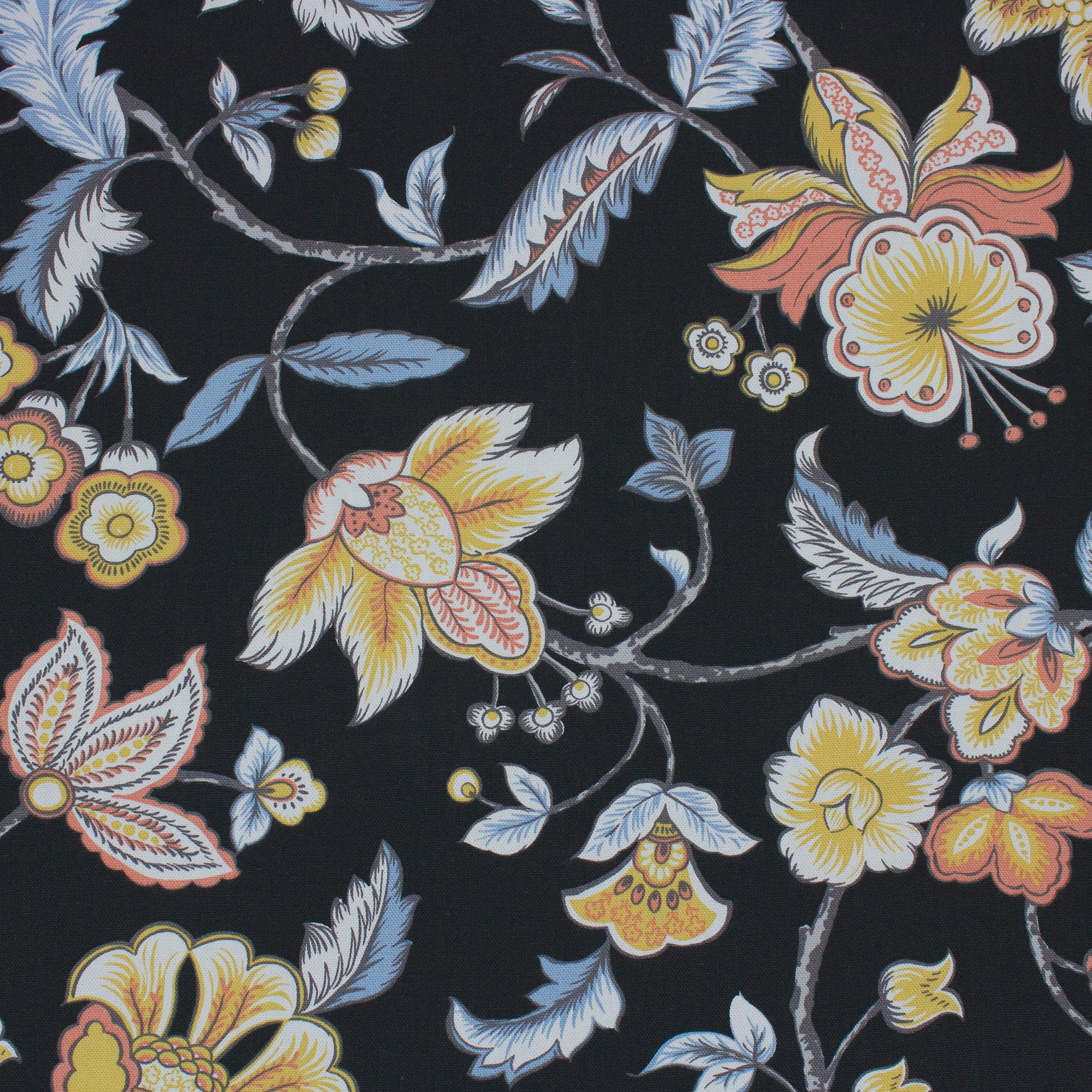 Better Homes & Gardens Gardens Color Black 8 Yards by the Bolt 100% Cotton 54" Width Fabric