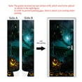 thumbnail image 4 of Halloween Door stickers Door Cover Fridge stickers Scary Decorations Spooky Porch Decor Self-adhesive, Removable for Outdoor Indoor Photo Background Wall,SPW-F1155,M(44x200cmx2Pcs), 4 of 16