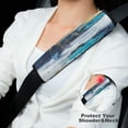 thumbnail image 4 of WYYP Abstract Brush Strokes Car Seat Belt Pad Cover Car Interior Decor 2Pcs, 4 of 6