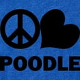thumbnail image 2 of CafePress - FIN Peace Love Poodle - Cute Infant Baby Football Bodysuit, 2 of 3