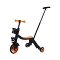 thumbnail image 3 of Triciclo infantil de juguete deportivo, equipo resistente, fácil de usar, bicicleta de equilibrio multiusos 3 Naranja con asa de empuje, 3 of 8