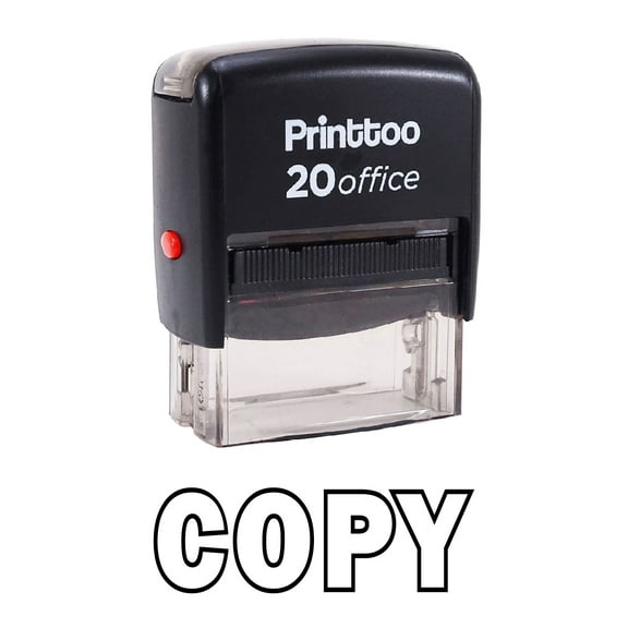 Printtoo Rubber Stamp Office Stationary COPY Self Inking Custom Stamp-Black