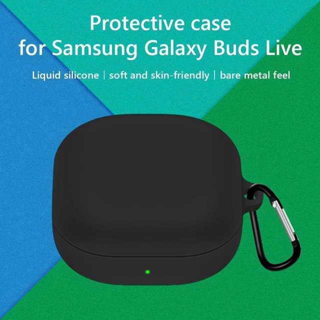 Funda protectora de silicona para auriculares inalámbricos para Samsung Galaxy Buds 2 (negro)