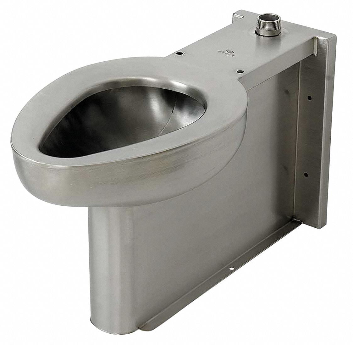 Duraware Floor Mount Flush Valve Toilet 11/4 NPT Connection, Satin