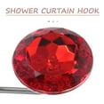 thumbnail image 3 of KAKOWELY Elegant Design Shower Curtain Holder Crystal Shape 12Pcs 2.6X2.4X1.4In, 3 of 8