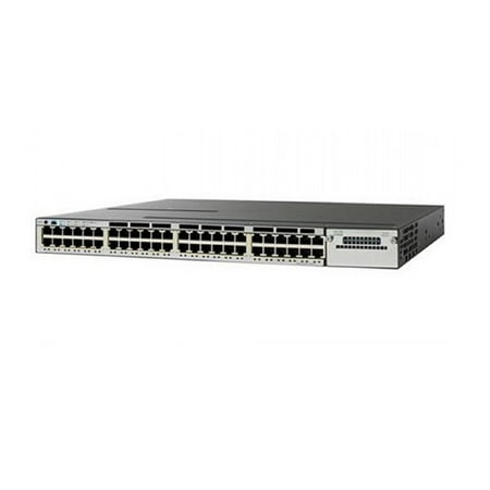 Used Cisco WS-C3750X-24P-L Catalyst 3750-X Series 24 Ports 10/100/1000Base-T RJ-45 PoE+ USB Manageable Layer3 Rack-mountable 1U Ethernet Switch 1 Year Warranty