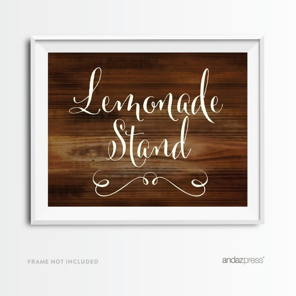 Lemonade Rustic Wood Wedding Party Signs