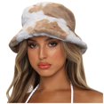 thumbnail image 2 of WTXUE Bucket Hat Faux Fur Hat Winter Printed Thick Bucket Warm Hat Bucket Cap Basin Hat for Women Men Wool Winter Hats Comfort Hat Soft Warm Hat Khaki One Size, 2 of 7