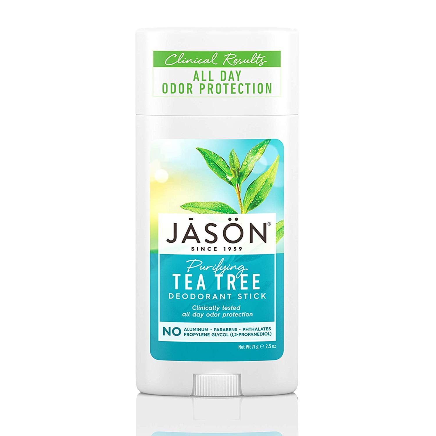 (2 Pack) Jason Natural Products Deodorant Tea Tree Oil Stick 2.5 Ounce