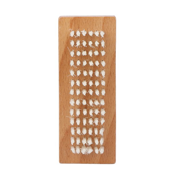 Cepillo De Uñas De Doble Cara, Cepillo De Madera Para Cutículas Y Uñas De Los Pies, Cepillo Para Polvo Para Manicura