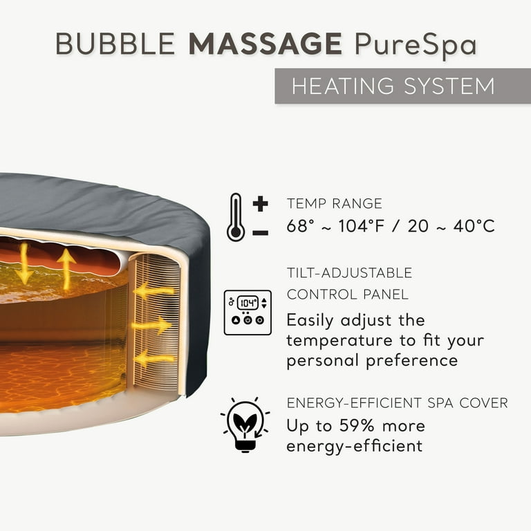 Open Box Intex Person Bubble Massage Inflatable Hot Tub Spa Set