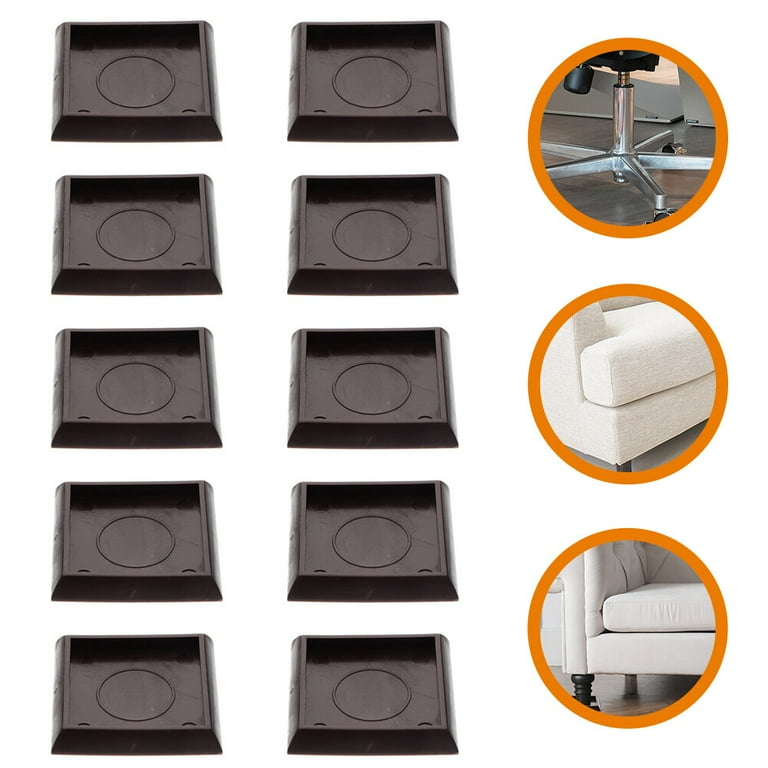 10Pcs Compact Furniture Coasters Plastic Furniture Cups Professional Chair Wheel Stoppers