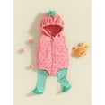 thumbnail image 4 of Cjfdfy Newborn Baby Boy Girl Strawberry Costume Kids Baby Halloween Costume Infant Cute Zipper Hooded Romper Jumpsuit with Stockings Set Cosplay Party Outfit, 4 of 9