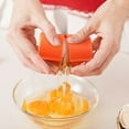 thumbnail image 5 of 2Pcs Egg Shell Opener, 2025 New Egg Cracker Tool for Raw Eggs, Hard Boiled Egg Peeler Egg Cube Egg Separator Handheld, Stainless Steel Eggshell Breaker Egg Shell Cutter Kitchen Gadgets（Orange+Pink）, 5 of 10