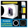 thumbnail image 2 of Lightbox 20cm 25cm 30cm 40cm Light Box Mini Photo Studio Box Photography Light Studio Shooting Tent Box Kit&6 Backdrops ,Photographic Equipment, 2 of 5