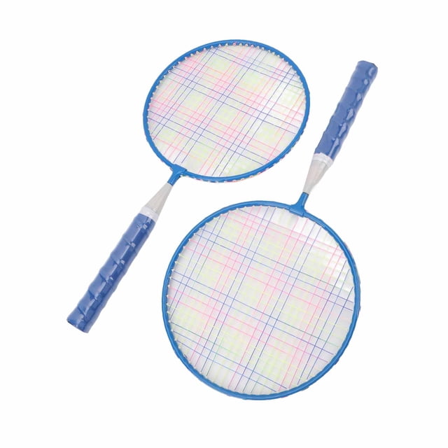 Enfants Raquette de Badminton Ensemble Poignée de Protection en Alliage Zone de Frappe Plus Large Bordure Douce pour