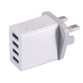 thumbnail image 1 of Cargador 4USB Cargador rápido de múltiples puertos Cargador de teléfono QC3.0 para viajes 100‑240V, 1 of 9