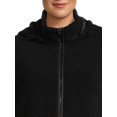 Time and Tru Women’s Faux Sherpa Jacket with Hood, Sizes S2X