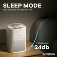 thumbnail image 3 of MORENTO Air Purifier for Home Bedroom, Quiet Air Cleaner with 24dB Sleep Mode, True HEPA Filter for Pet, White, 3 of 8