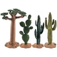 thumbnail image 3 of PENGXIANG 4 Pcs Modèle de Cactus Simulation Micro Plante Modèle de Bureau Ornements de Verdure Désert, 3 of 7