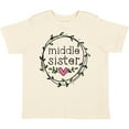 thumbnail image 3 of Inktastic Middle Sister Leaves, Circle, Heart Girls Toddler T-Shirt, 3 of 5