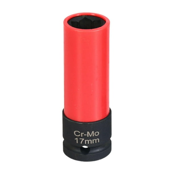 Llave de Vaso Antirrobo para Neumáticos Multifunción, Fácil de Usar, Llave de Tubo de Extracción Antirrobo para Accesorios de Automóviles 17mm