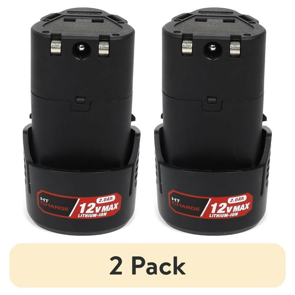 (2 pack) 12V Max 2.0Ah Lithium-Ion Rechargeable Battery, Model 99335
