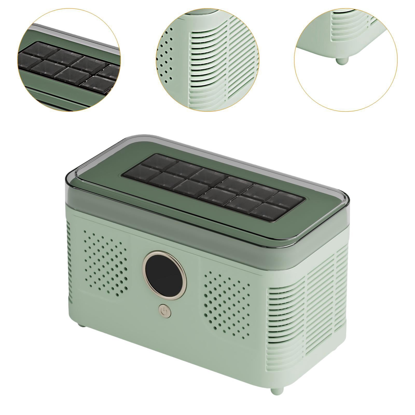 CoudarTitie Mini Ice Maker Ice Making Machine Countertop Car Compatible Box Fast Making with Green